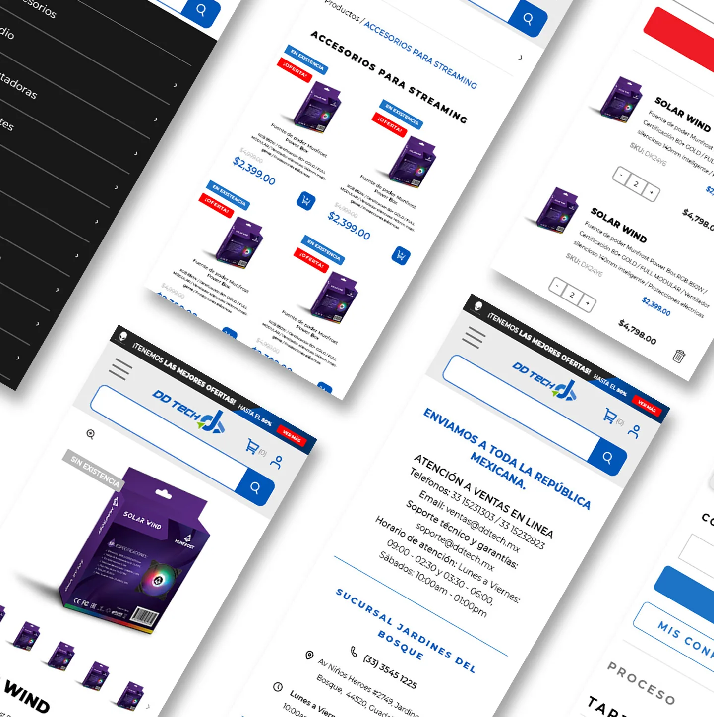 Otra pantalla del proyecto de DDTech