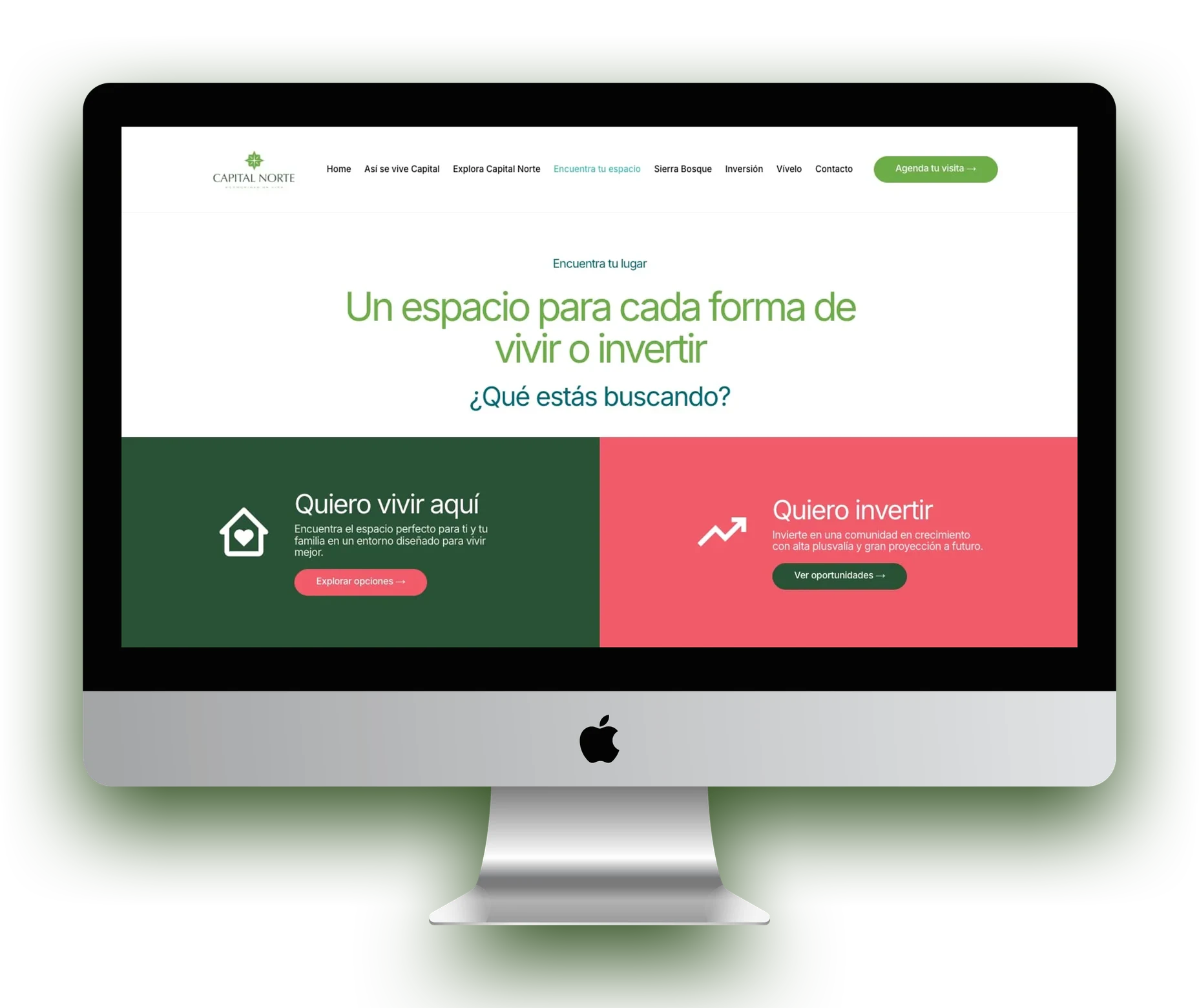 Otra pantalla del proyecto de Capital Norte