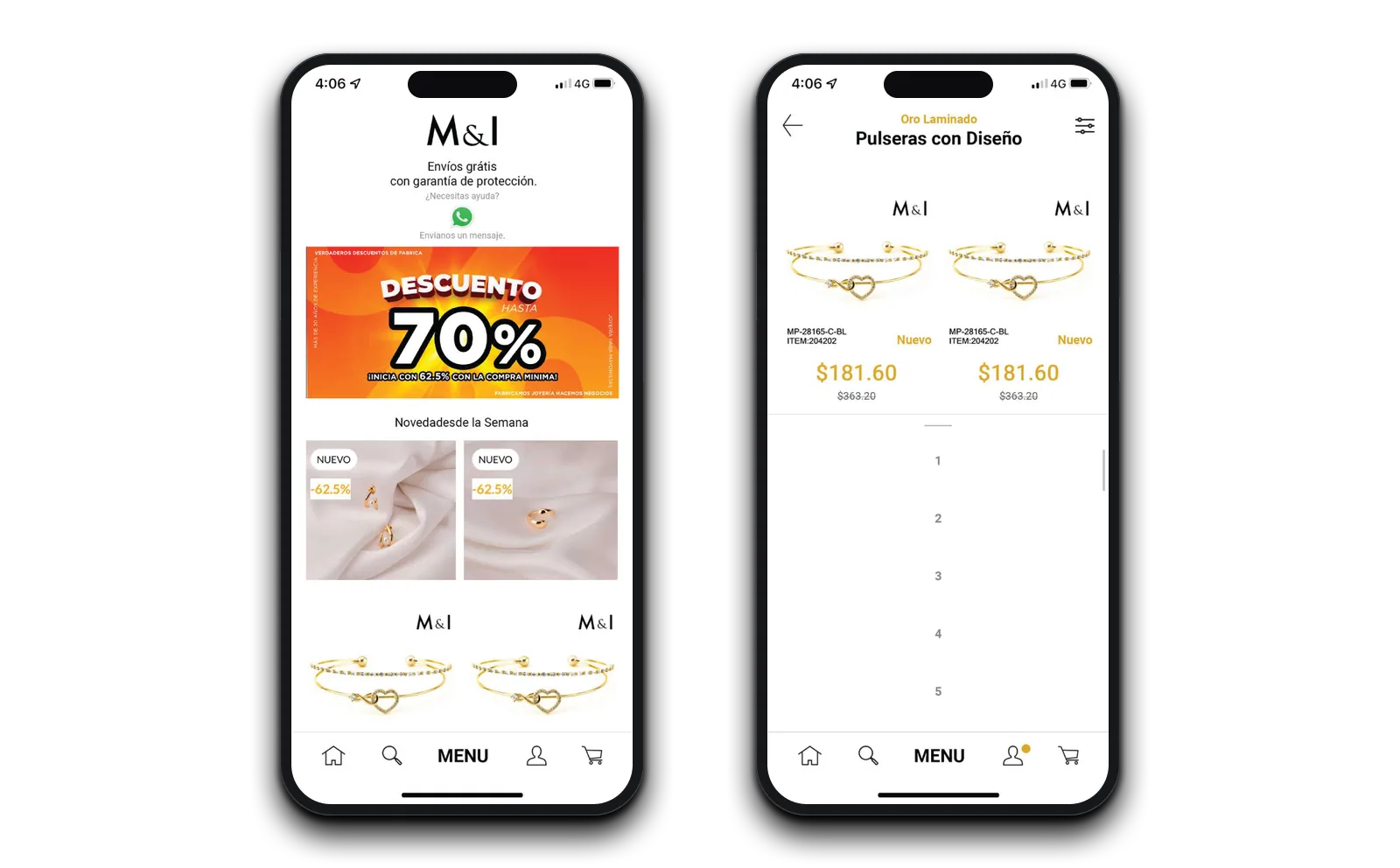 Proyecto desarrollado para Joyería M&I