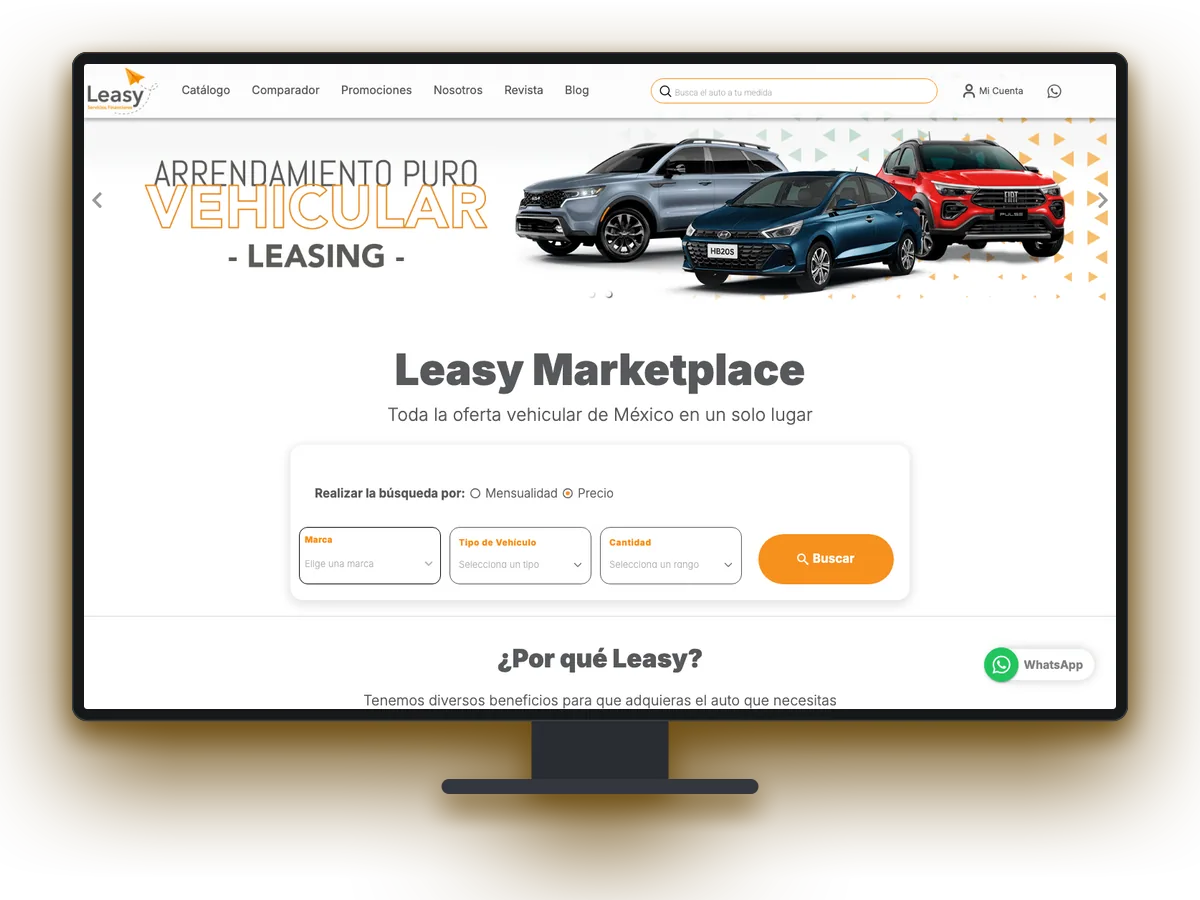 Proyecto desarrollado para Leasy
