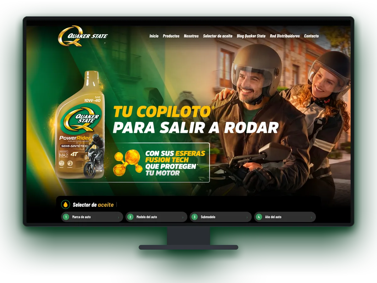 Proyecto desarrollado para Quaker State