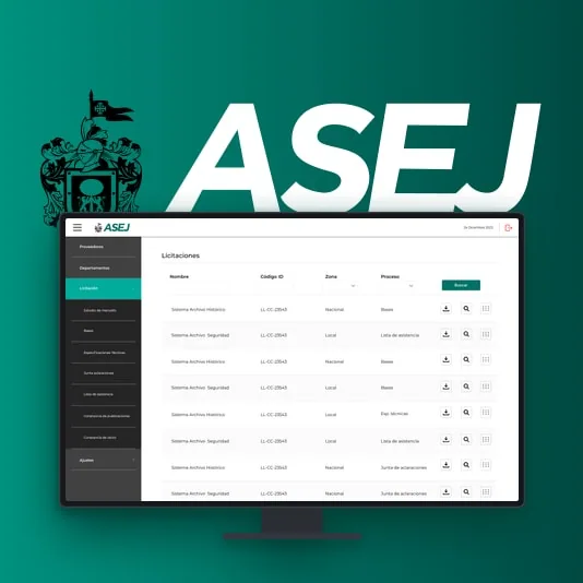 Proyecto desarrollado para ASEJ